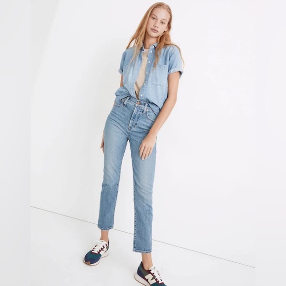 Madewell The Perfect Vintage Jean in Banner Wash Skinny Ankle Pants Size 24 - Picture 3 of 11